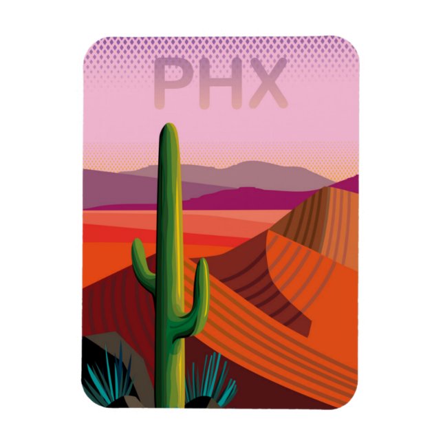 Imán Phoenix Arizona | Cartel de viaje (Vertical)