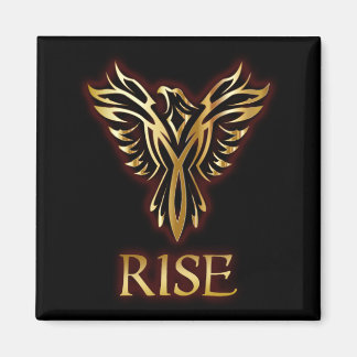 Imán Phoenix Bird Rise Square Magnet