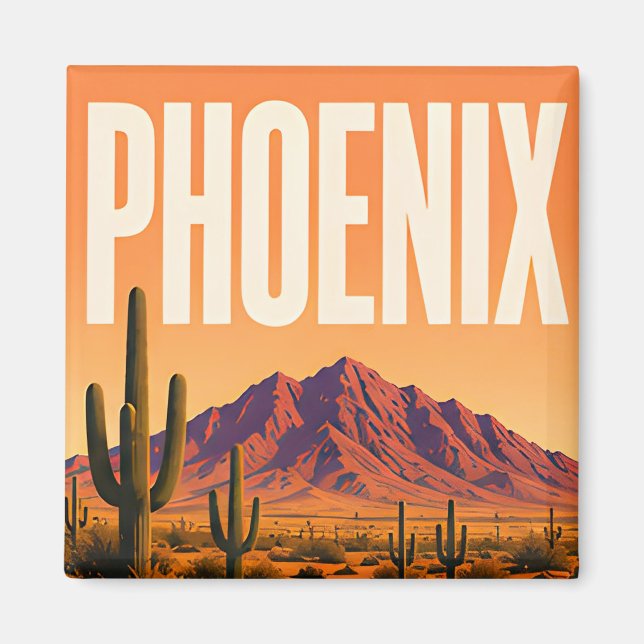 Imán Phoenix Camelback Mountain Desierto  (Frente)