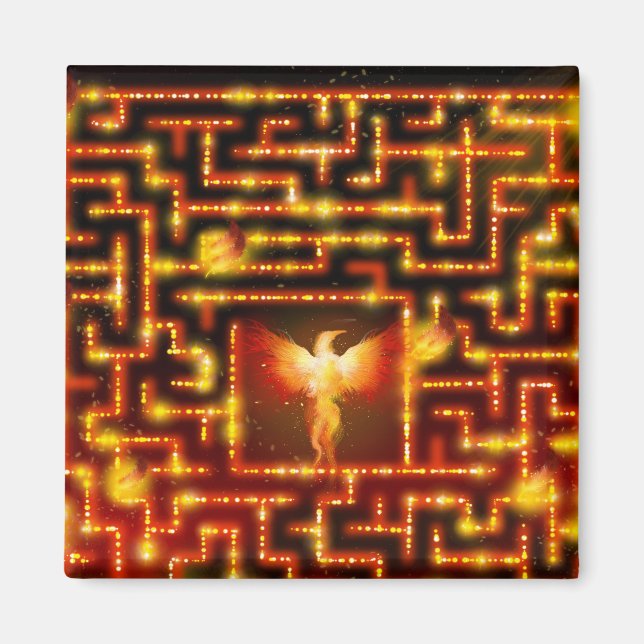 Imán Phoenix Fiery Maze (Frente)