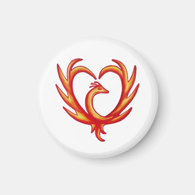 Imán Phoenix Heart (Frente)