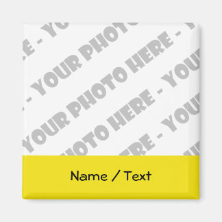Imán Photo & Text Square Magnet - Create Your Own