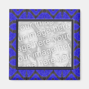 Imán photoframe del modelo del negro azul