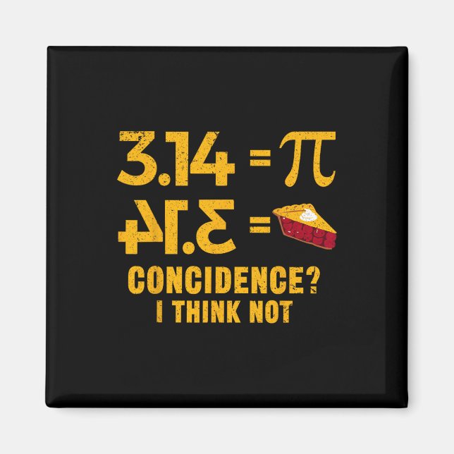 Imán Pi 3 14 = Coincidencia Pie Creo Que No Pun Matemát (Frente)