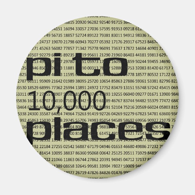 Imán Pi a 10000 plazas (Frente)