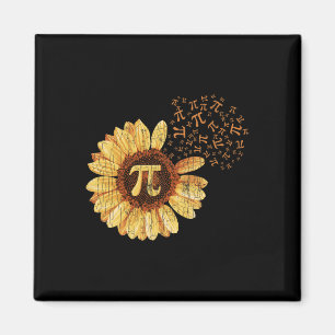 Imán Pi Apparel Día De Pi Traje De Girasol Math Gracios