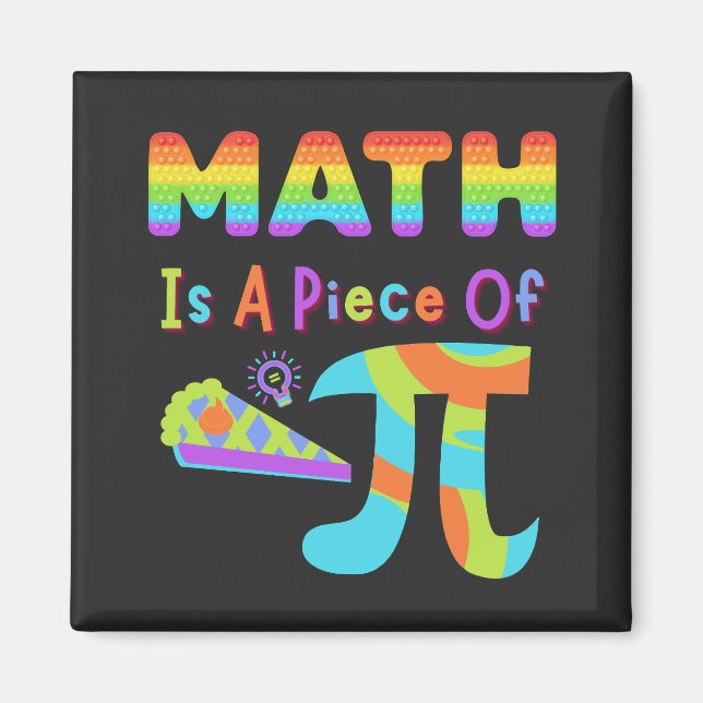 Imán Pi Day 2023 Math Es Un Artículo De Cartas Pi Rainb (Frente)