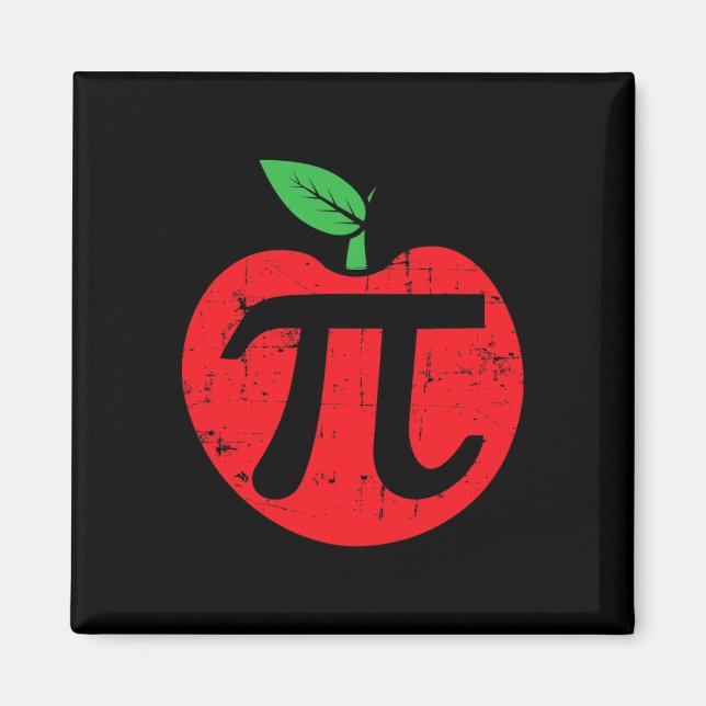 Imán Pi Day Apple Pie Pun 3.14 Maestra Encantadora De M (Frente)