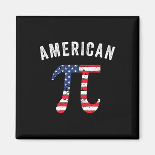 Imán Pi Day Bandera Americana matemática patriótica Ner