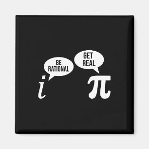 Imán Pi Day Be Rational Get Real Funny Math Ecuation Te