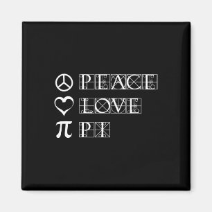 Imán Pi Day Paz Amor matemática Geometría Trigonometría