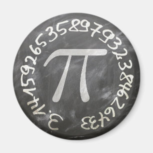 Imán Pi Day PiDay Chalkboard Education