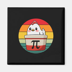 Imán Pi Day Pollo Pot Pie Funny Math Teacher Nerd Gee