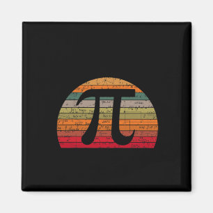 Imán Pi Day Retro Vintage Math Geek Teacher Student Hap
