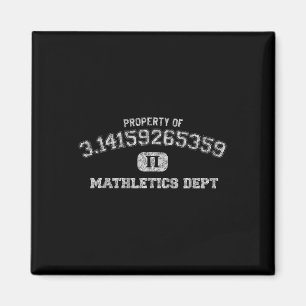Imán Pi Day Shirt 3.14 Pi Mathletics Dept Funny Gym