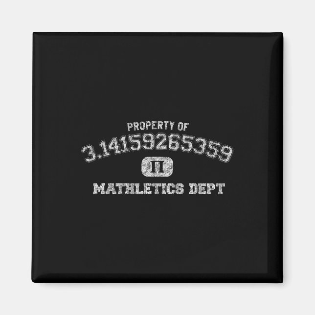 Imán Pi Day Shirt 3.14 Pi Mathletics Dept Funny Gym (Frente)
