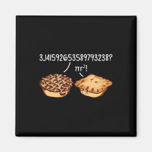 Imán Pi Day Shirt Pi R Squared Formula Math Pie Kawaii