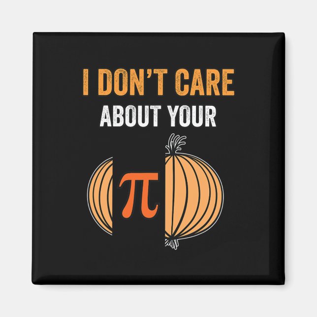 Imán Pi Day Shirt Pi Symbol Onion Funny Math Teacher Pi (Frente)