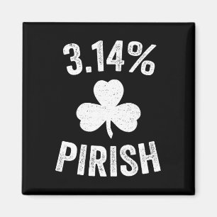 Imán Pi Day St. Patrick's 3.14 Irish Funny Pirish Math