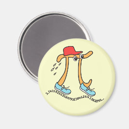 Imán Pi De Larga Duración - Funny Pi Guy Magnet