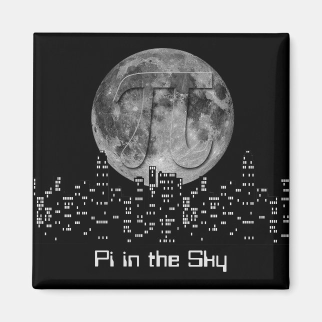 Imán Pi De Luna En El Cielo (Frente)
