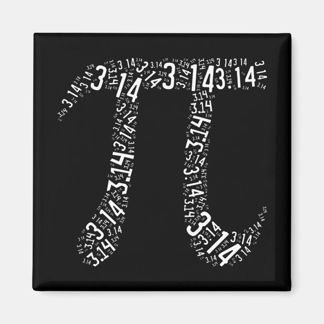 Imán Pi Maths Nerd (Frente)