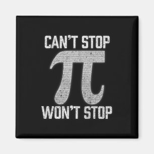 Imán Pi no puede parar no parará Pi Day 3.14 Funny Math
