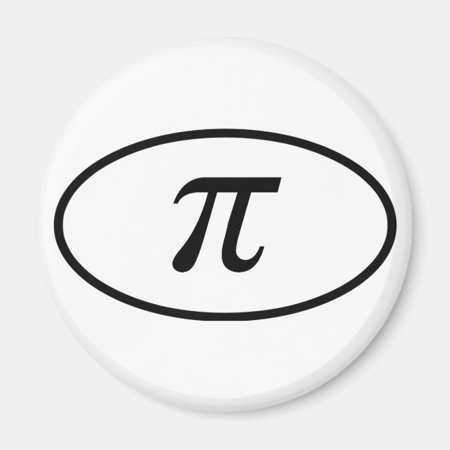 Imán Pi Round Magnet (Frente)