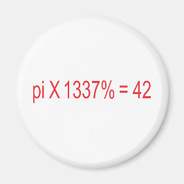 Imán pi X 1337% = 42