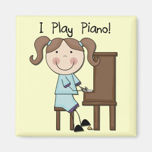 Imán Piano - camisetas y regalos femeninos