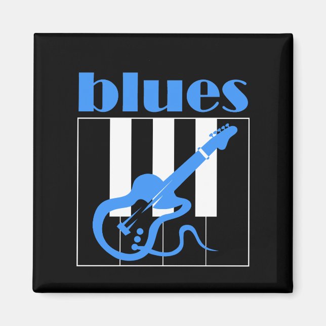 Imán Piano y blues de guitarra (Frente)