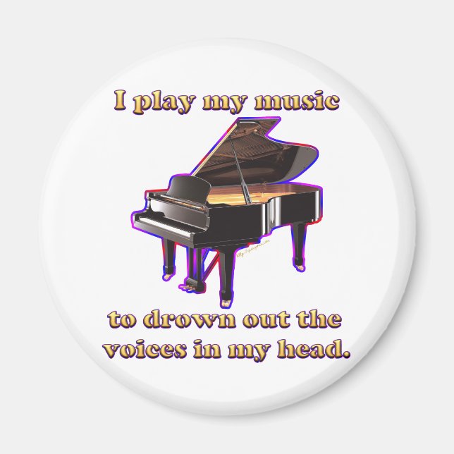 Imán Piano y voces (Frente)