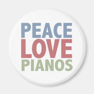 Imán Pianos del amor de la paz
