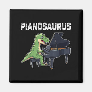 Imán Pianosaurus Funny Dinosaur Tocando Piano Kids Musi