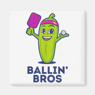 Imán Pickle Ballin’ Bros - Regalos Amigos, Hermanos O