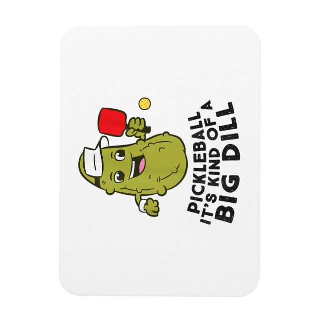 Imán Pickleball es una especie de foto de un gran dill  (Vertical)