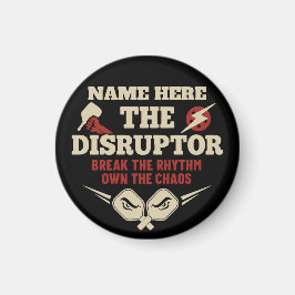 Imán Pickleball Nombre Personalizado El Disruptor