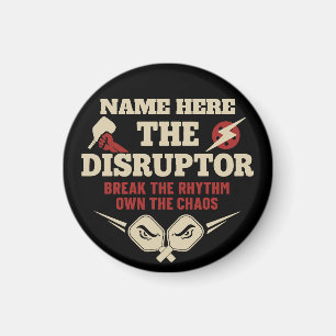 Imán Pickleball Nombre Personalizado El Disruptor
