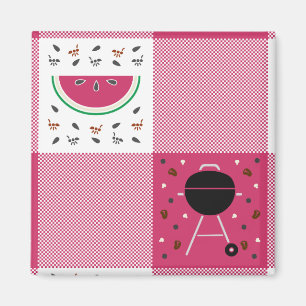 imán picnic de verano