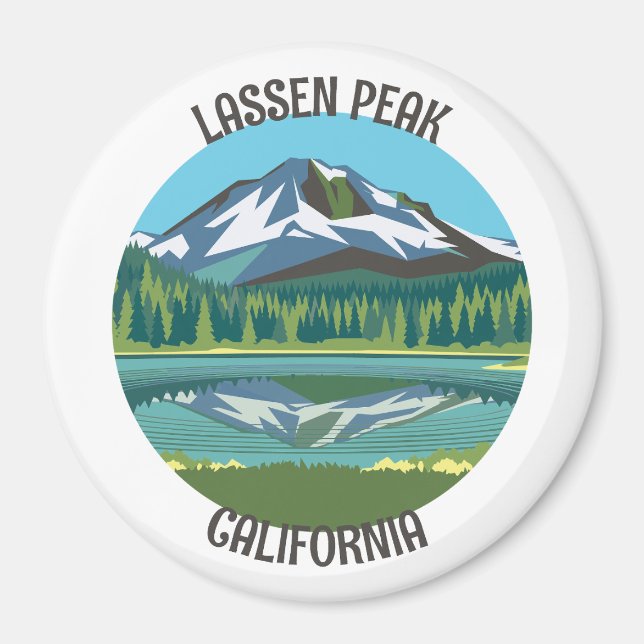 Imán Pico Lassen, California (Frente)