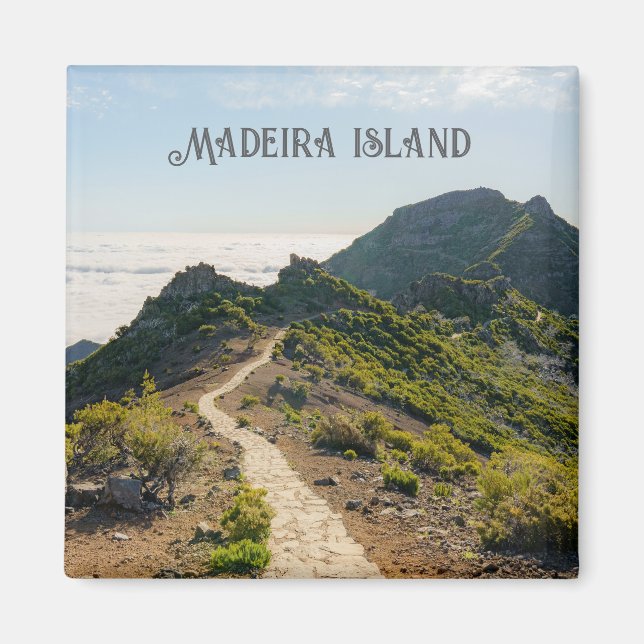 Imán Pico Ruivo hike landscape, Madeira travel (Frente)