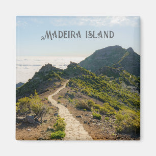 Imán Pico Ruivo paisaje de senderismo, Madeira viaje