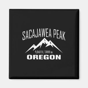 Imán Pico Sacajawea Oregon Club de Senderismo Cumbre Ex