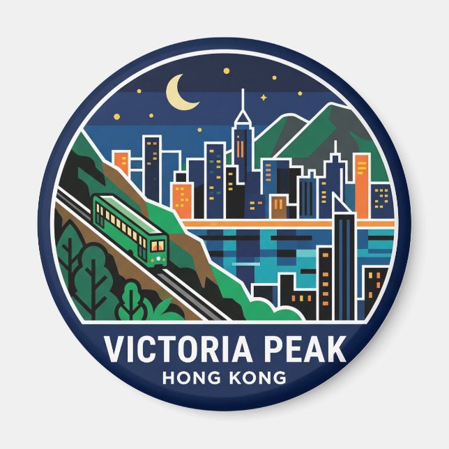 Imán Pico Victoria Hong Kong (Frente)