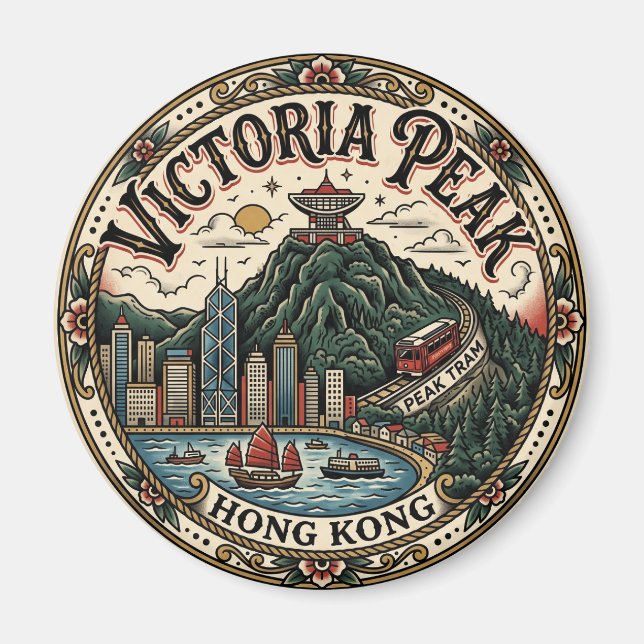 Imán Pico Victoria Hong Kong China (Frente)