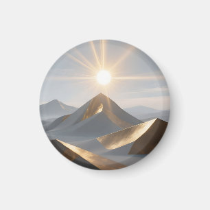 Imán Picos del Desierto Amanecer Dorado