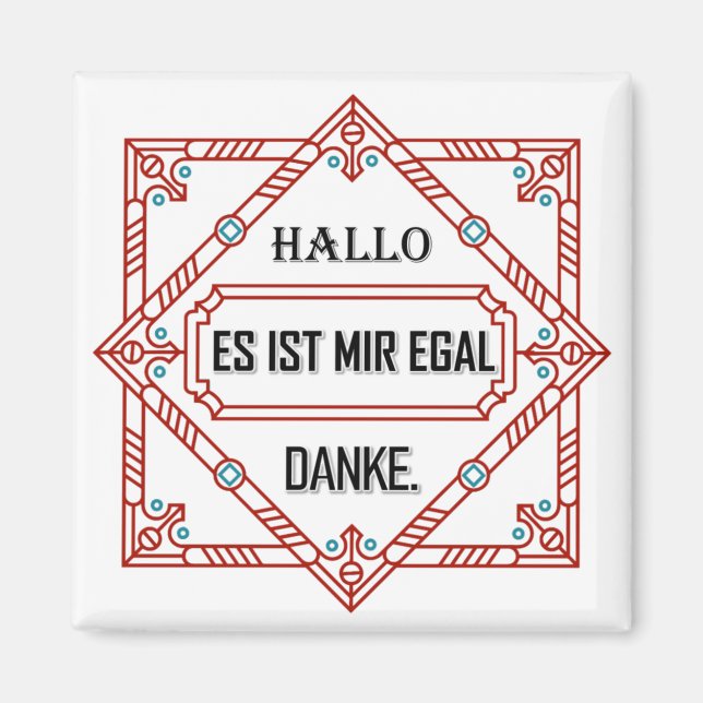 Imán Picture7Hallo, es ist mir egal, danke (Frente)