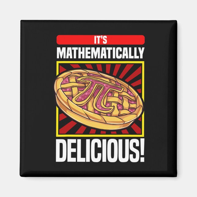 Imán Pie de Apple Pi Day Math Lover (Frente)