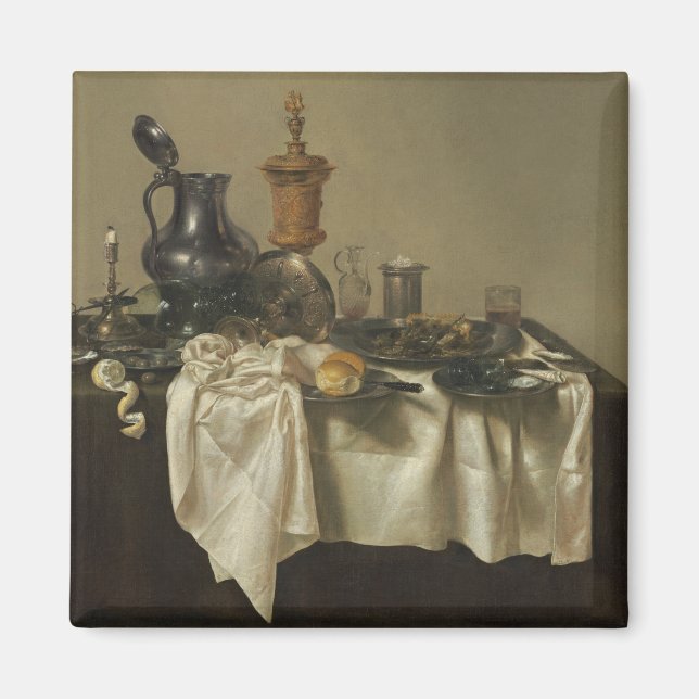 Imán Pie de banquete con Mince Pie de Willem Claesz Hed (Frente)