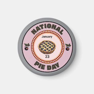 Imán Pie de cerezo para el Día Nacional del Cerdo